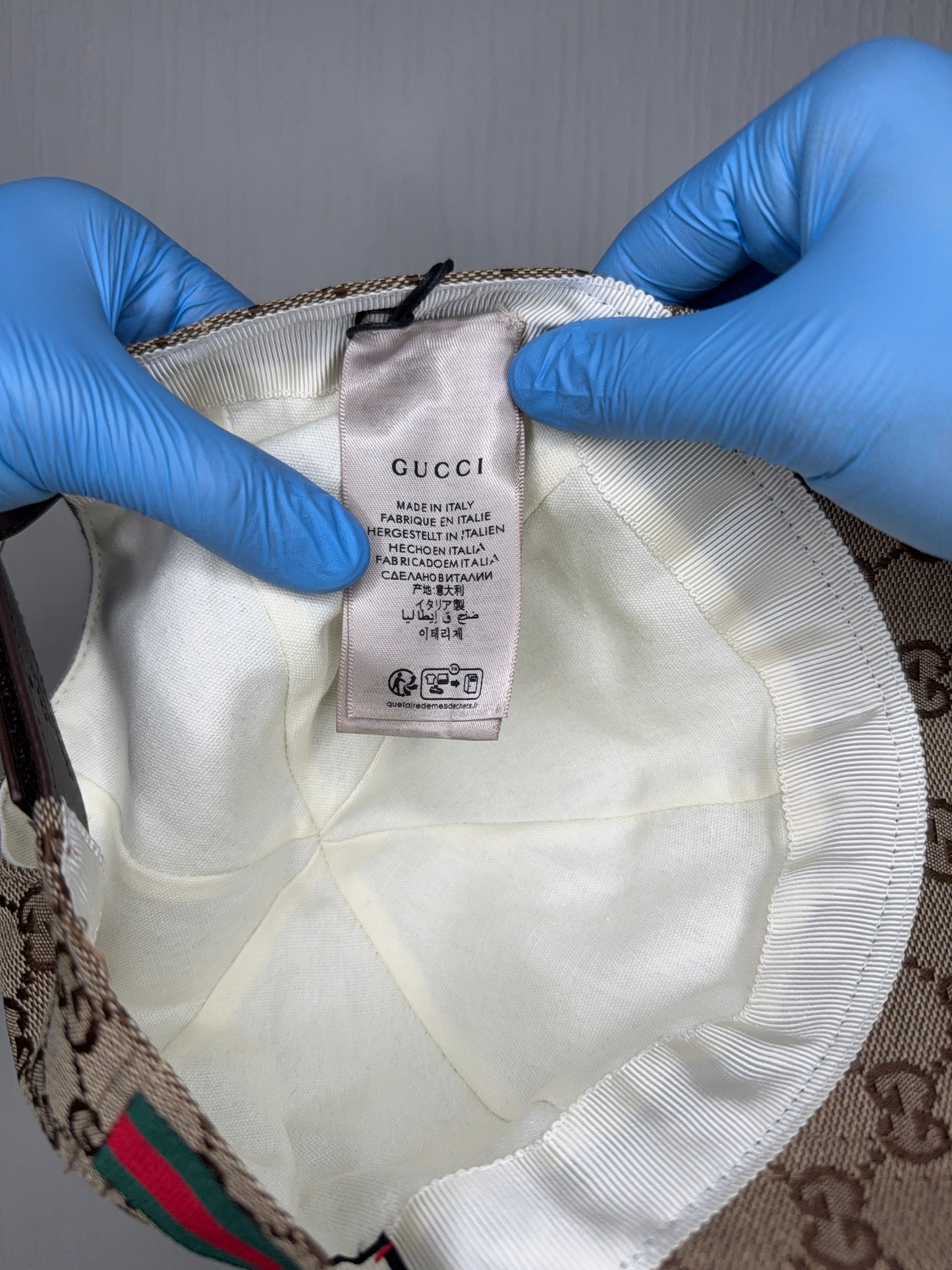 Gucci Canva Keps Beige