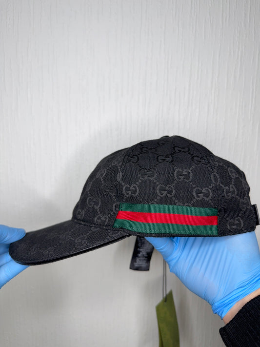 Gucci Canva Keps Svart
