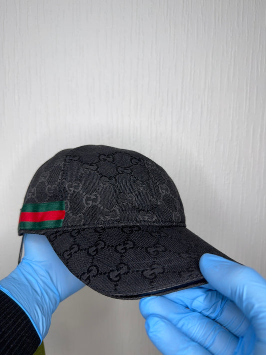Gucci Canva Keps Svart